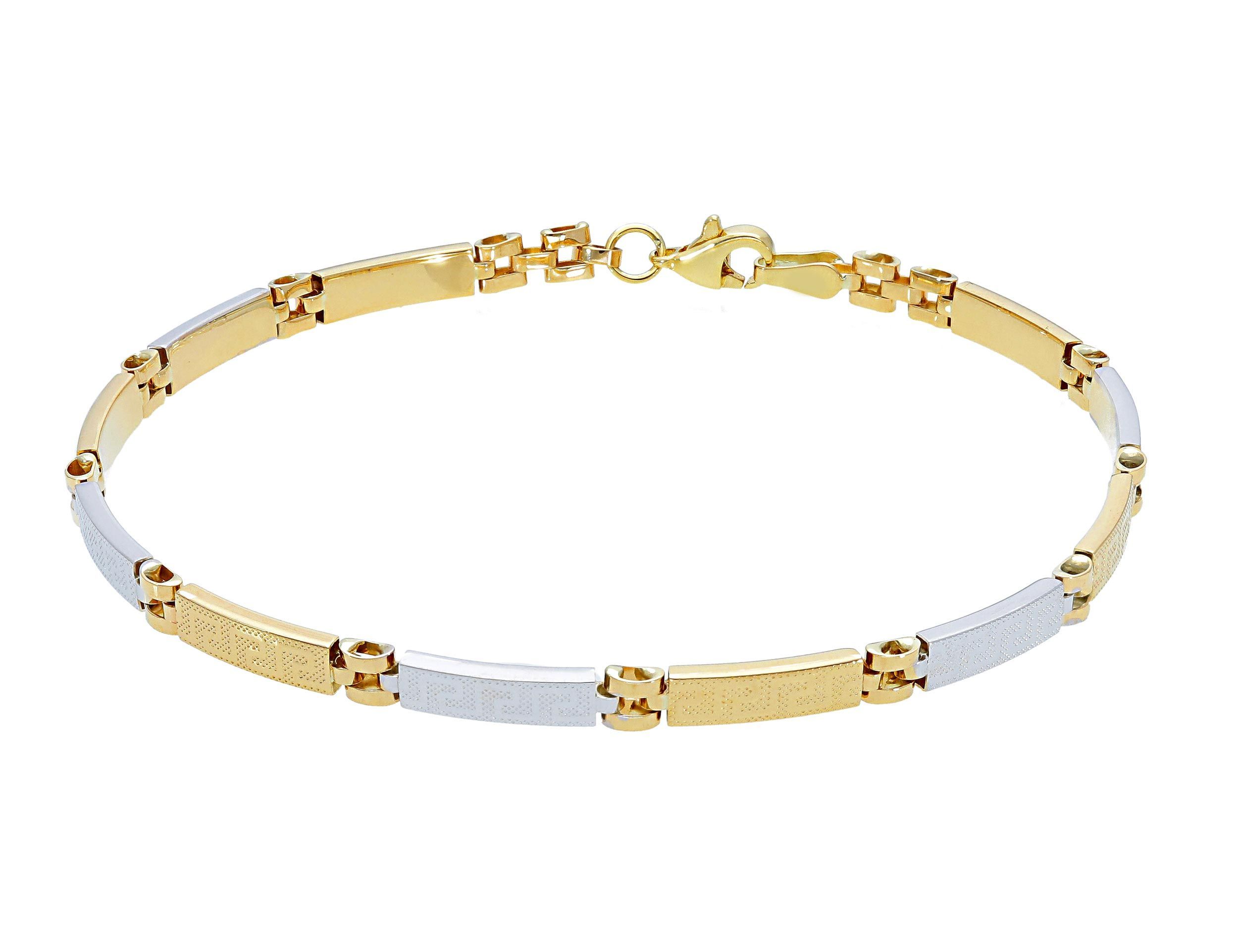 White gold & gold bracelet k9  (code S248606 )